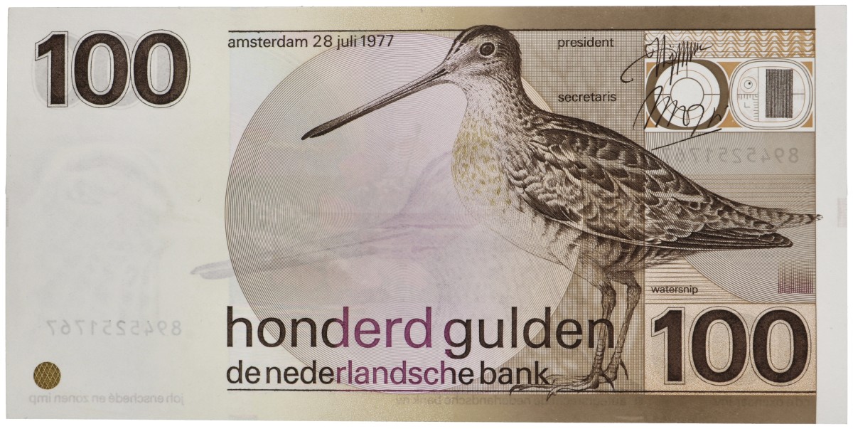 Nederland. 100 gulden. Bankbiljet. Type 1977. - Nagenoeg UNC.