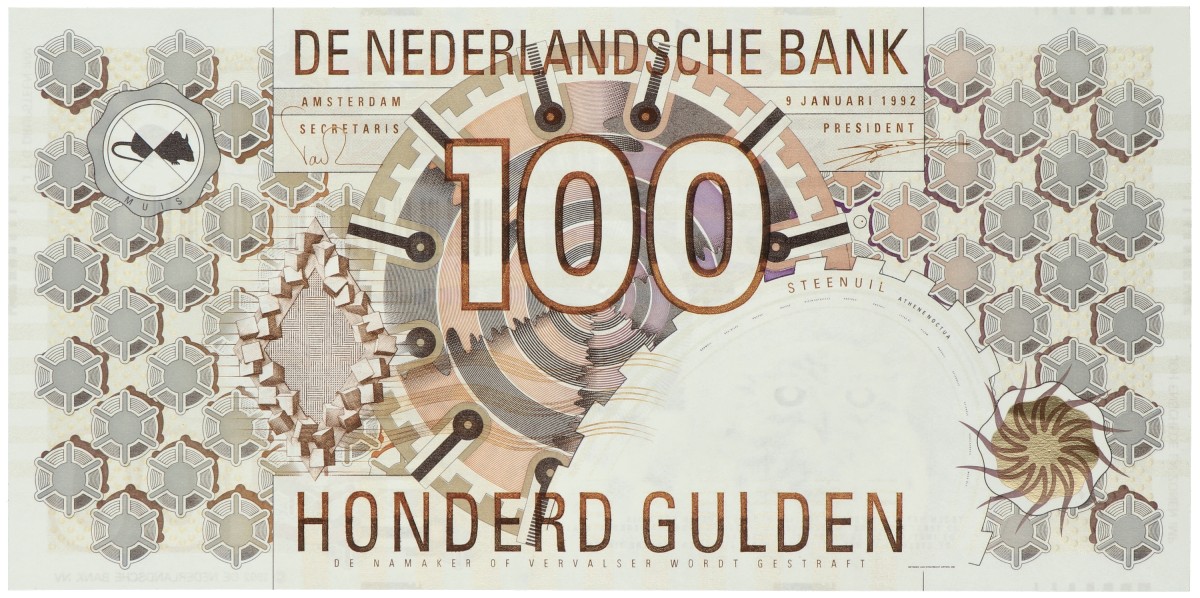 Nederland. 100 gulden. Bankbiljet. Type 1992. - Nagenoeg UNC.