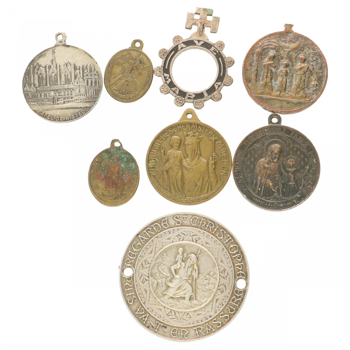 Europe. Lot (8) Roman Catholic tokens.