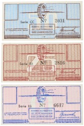 Nederland. 10/25/50 cent. Bankbiljet. Type 1944. Type Westerbork. - UNC.