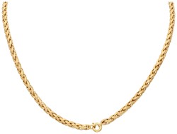 18K Geelgouden vossenstaart collier.