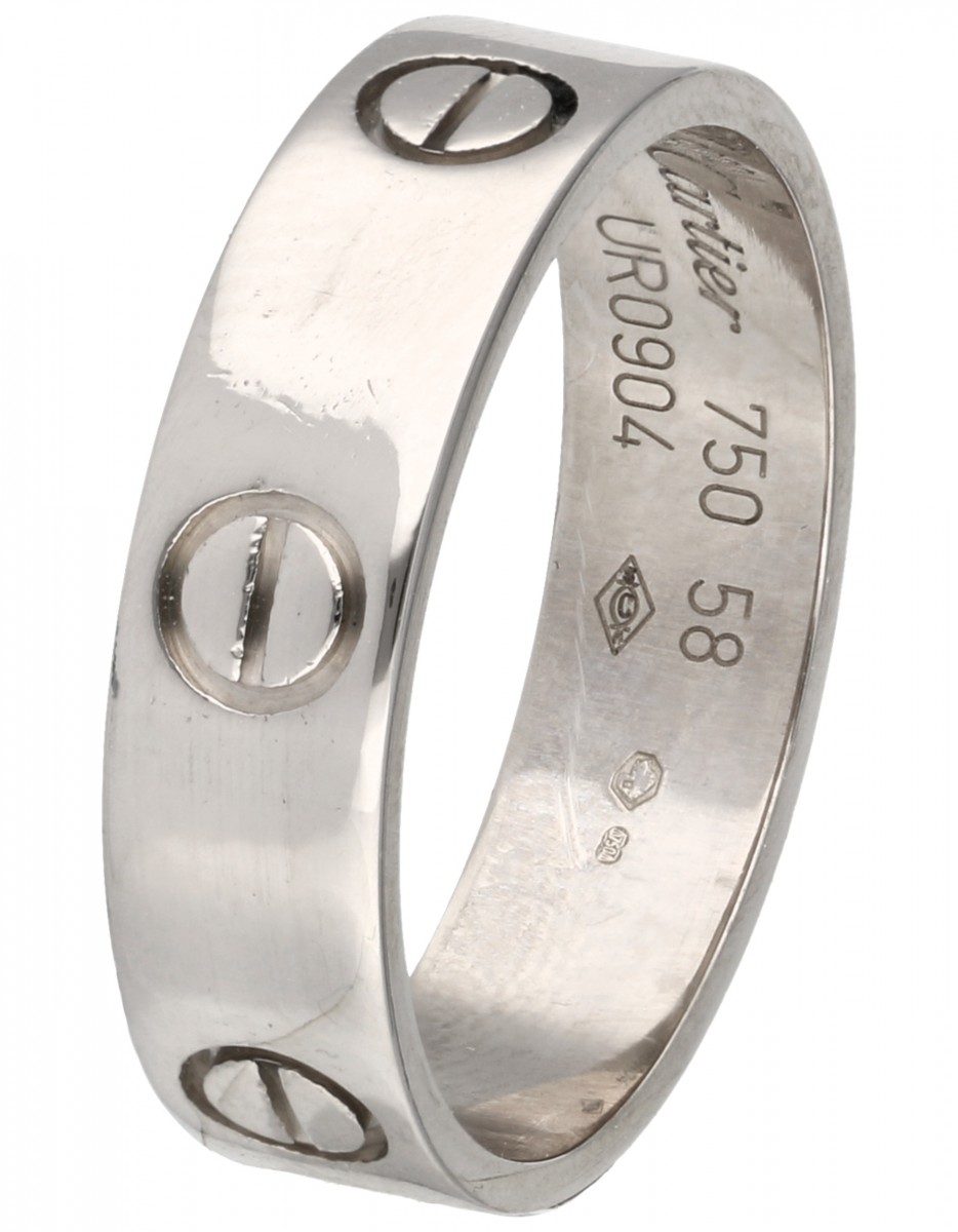 Witgouden Cartier Love band ring - 18 kt.