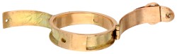 Antieke 14K geelgouden gesp ring met compartiment.