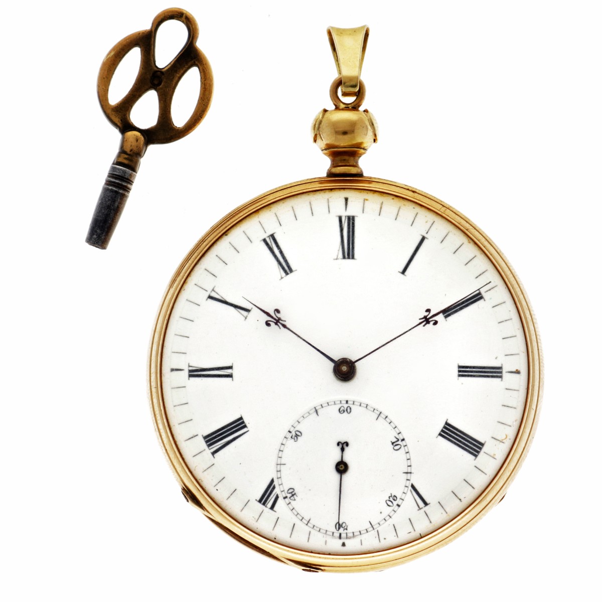 No Reserve - Vintage 14K. - Heren zakhorloge. 