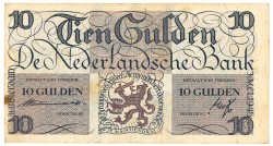 Nederland. 10 gulden. Misdruk. Type 1945. - Fraai / Zeer Fraai.