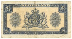 Nederland. 2 1/2 Gulden. Misdruk Type 1945. - Fraai.