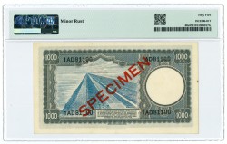 Nederland. 1000 gulden. Specimen. Type 1945. - PMG 55.