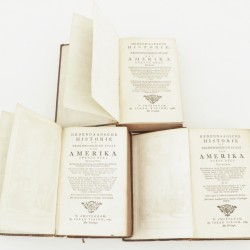 Isaak Tirion, Een (3)-delig boek over Amerika, Holland, 18e eeuw.