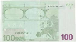 Nederland. 100 euro. Misdruk. Type 2002. - Prachtig.