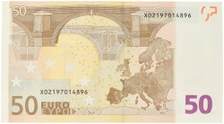 Nederland. 50 euro. Misdruk. Type 2002. - Nagenoeg UNC.