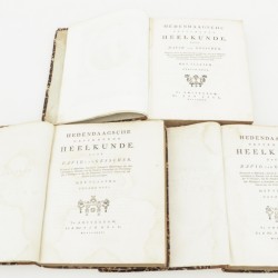 David van Gesscher, Een convoluut van (3) geneeskundige handboeken, Holland, 18e eeuw.