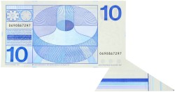 Nederland. 10 gulden. Misdruk - velrand. Type 1968. - UNC.
