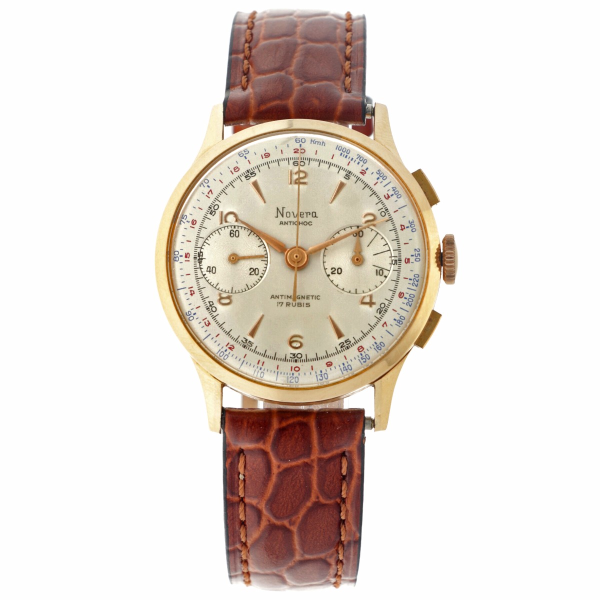 No Reserve - 18K Novera Chronograph - Heren polshorloge. 