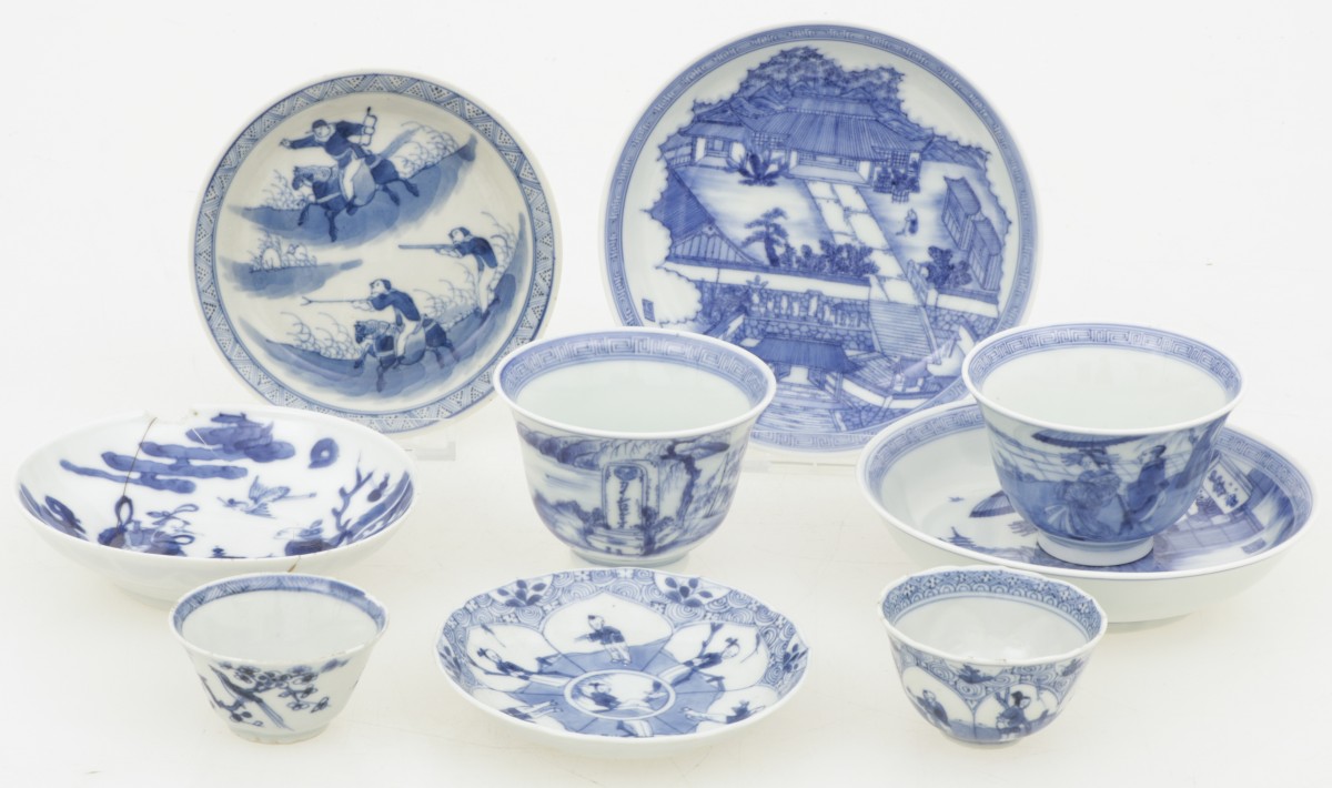 Een lot divers porselein. China 18e/20e eeuw.