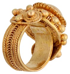 18K Geelgouden Zeeuwse knoop ring.