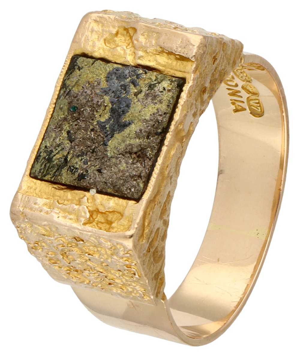 Björn Weckström 14K geelgouden Kopparmalm ring.