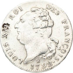 France. Constitutional Monarchy. Louis XVI. 30 Sols. 1792/ L'Án 4.