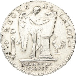 France. Constitutional Monarchy. Louis XVI. 30 Sols. 1792/ L'Án 4.