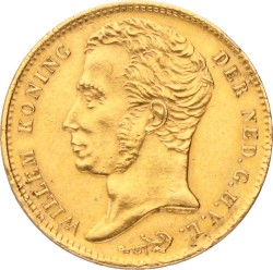 10 Gulden. Willem I. 1824 B. Zeer Fraai / Prachtig.