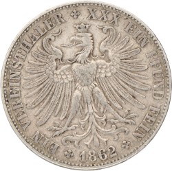 German states. Frankfurt. Thaler. 1862.