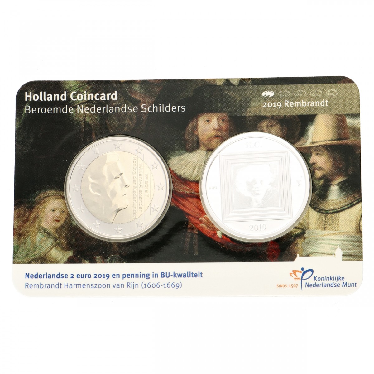 Nederland. Nederlandse Schilders Penning in Coincard. Zilver. 2019.