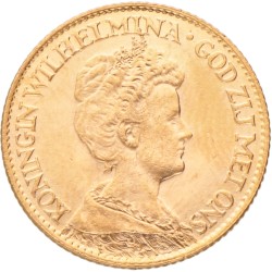 10 Gulden. Wilhelmina. 1917. MS 65.