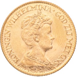 10 Gulden. Wilhelmina. 1917. MS 65.