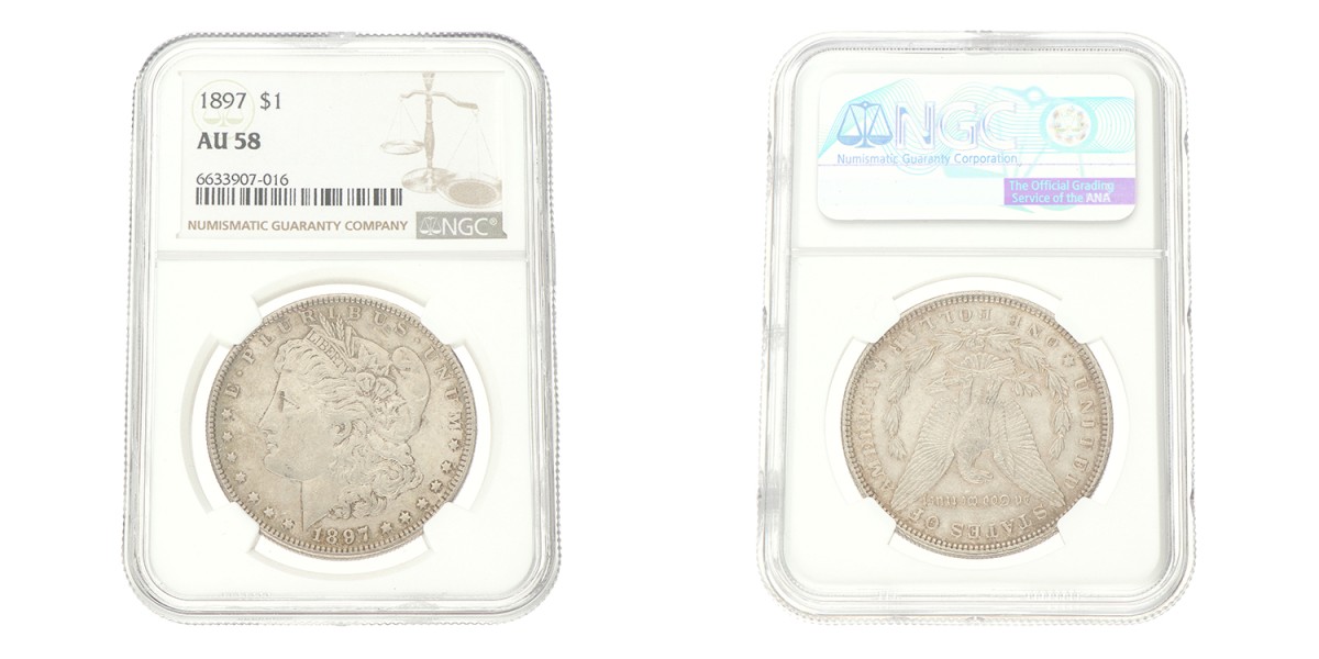 No reserve - USA. 'Morgan' Dollar. 1897.