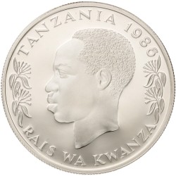 No reserve - Tanzania. 100 Shillingi - World Wildlife Fund. 1986.