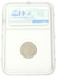 25 Cent. Willem III. 1890 Met punt. UNC details.