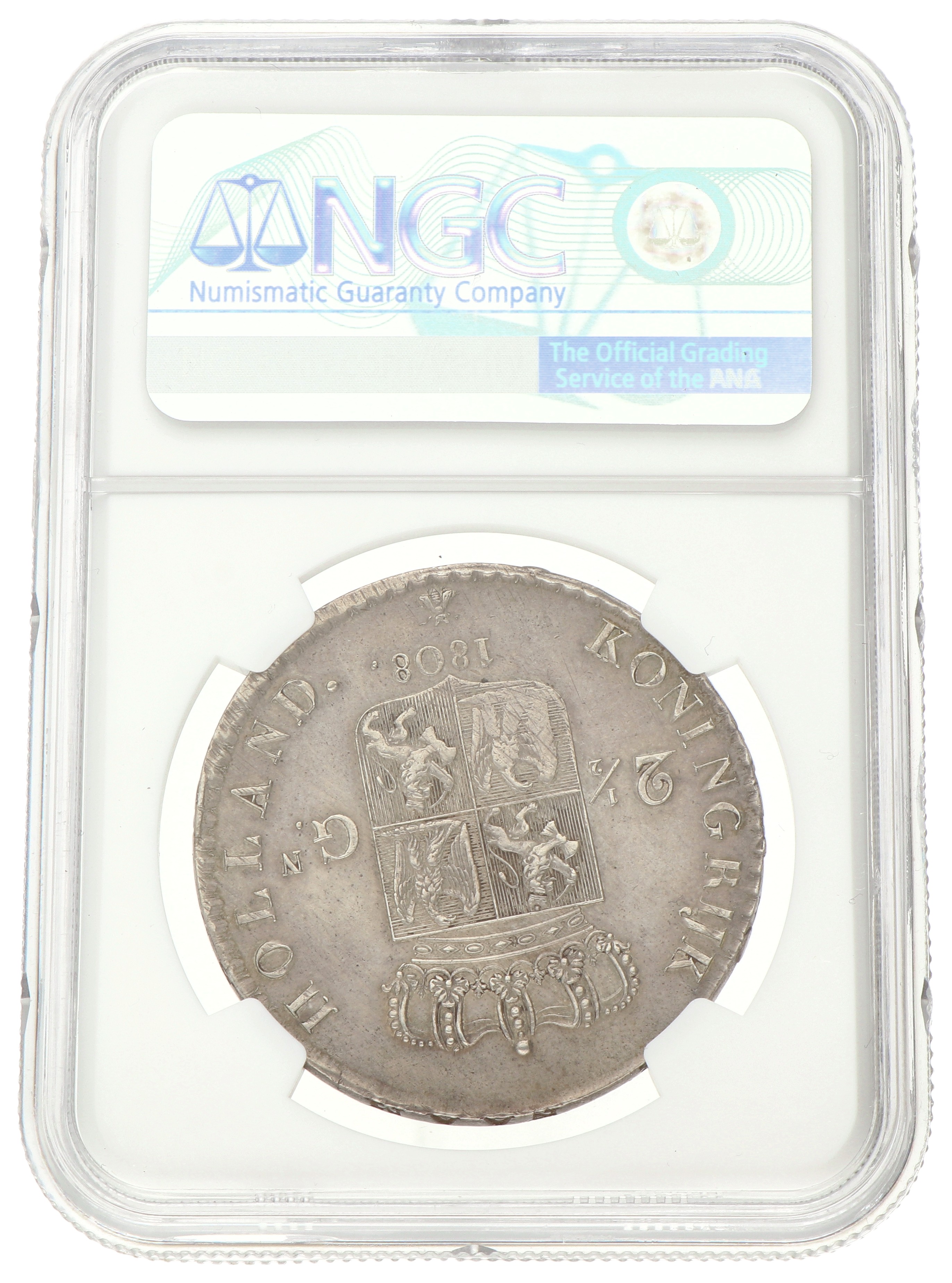2½ Gulden. Lodewijk Napoleon. 1808. AU 55
