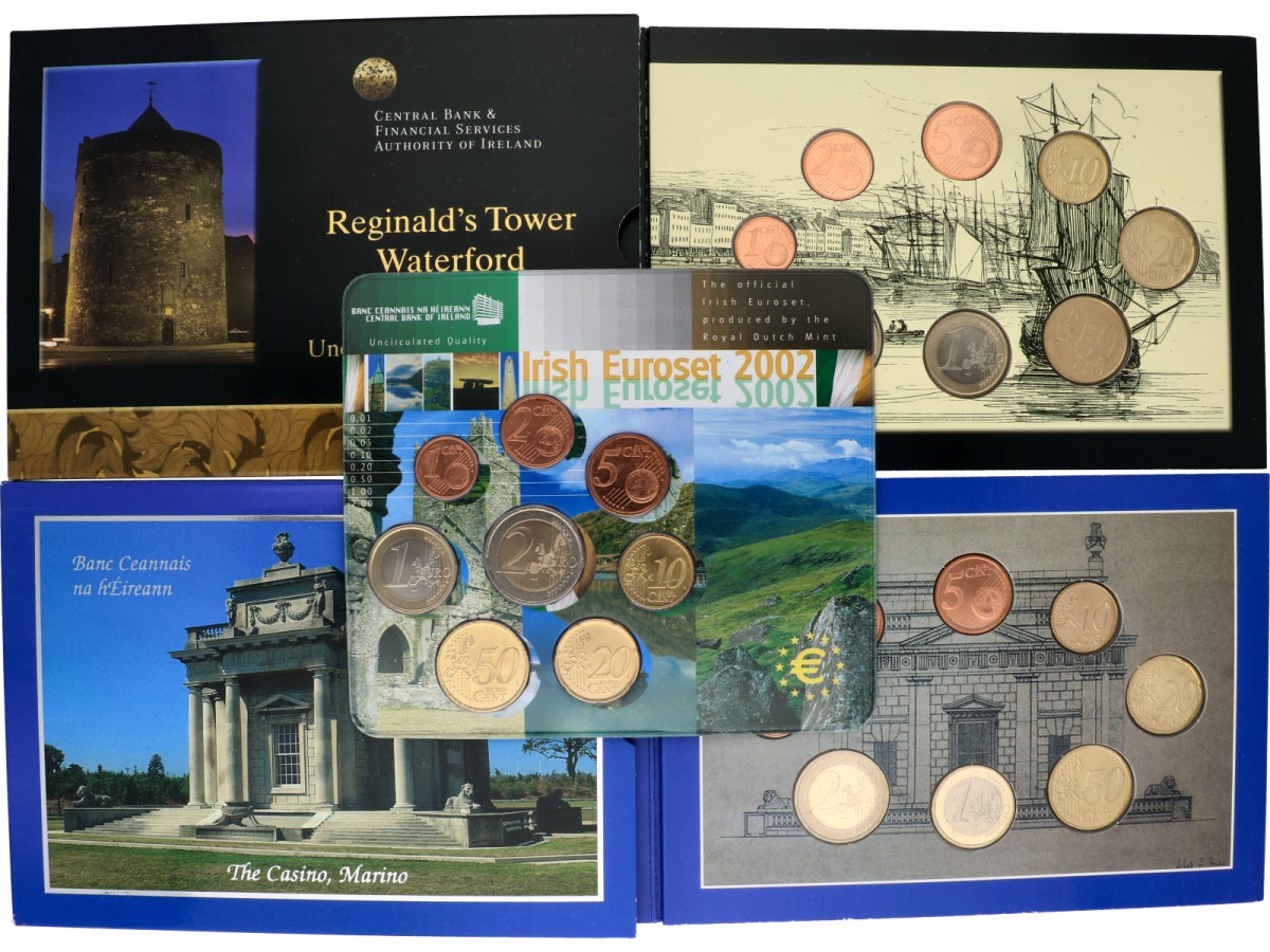 Ireland. Lot (3) Coinsets. 2002-2004.