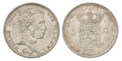1 Gulden. Willem I. 1837. AU 58.