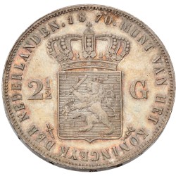 2½ Gulden. Willem III. 1870. MS 63