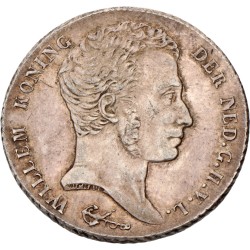 1 Gulden. Nederlands-Indië. Willem I. 1840. AU 55.