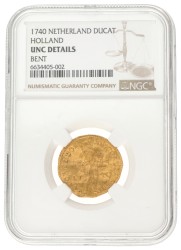 Gouden dukaat. Holland. 1740. UNC details.