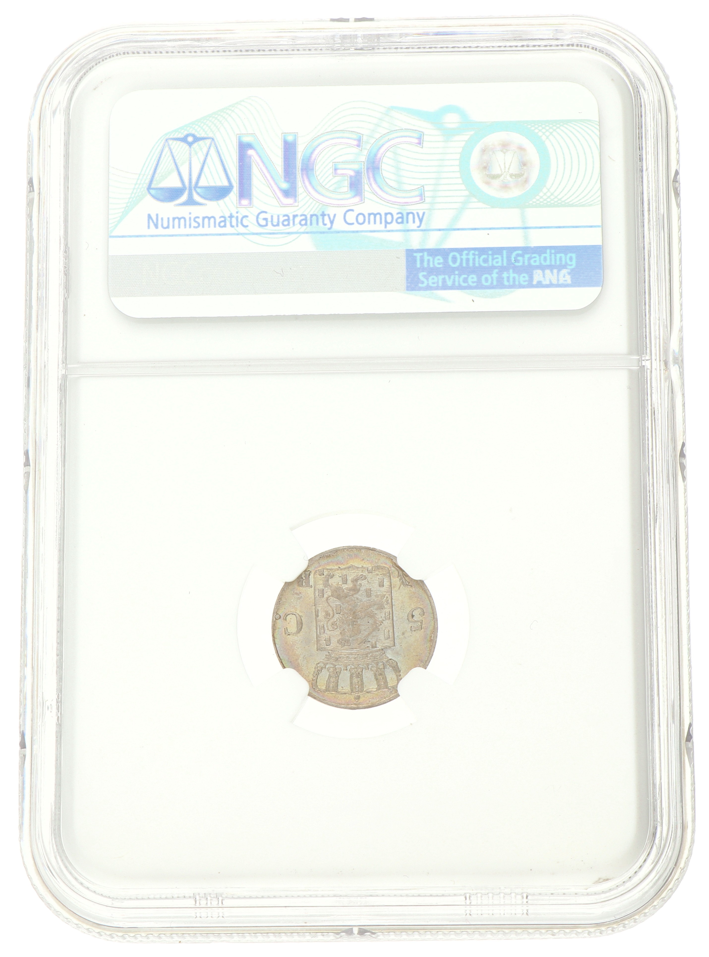 5 Cent. Willem I. 1825 B. MS 65.
