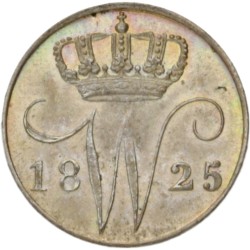 5 Cent. Willem I. 1825 B. MS 65.
