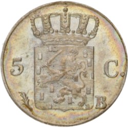 5 Cent. Willem I. 1825 B. MS 65.