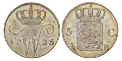 5 Cent. Willem I. 1825 B. MS 65.