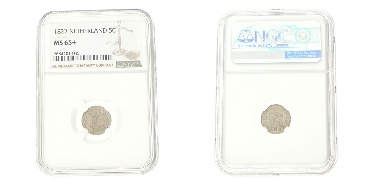 5 Cent. Willem I. 1827 U. MS 65+