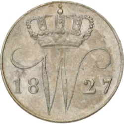 5 Cent. Willem I. 1827 U. MS 65+