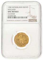 Gouden dukaat. Holland. 1782. UNC details.