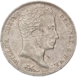 ½ Gulden. Willem I. 1829 B. MS 61.