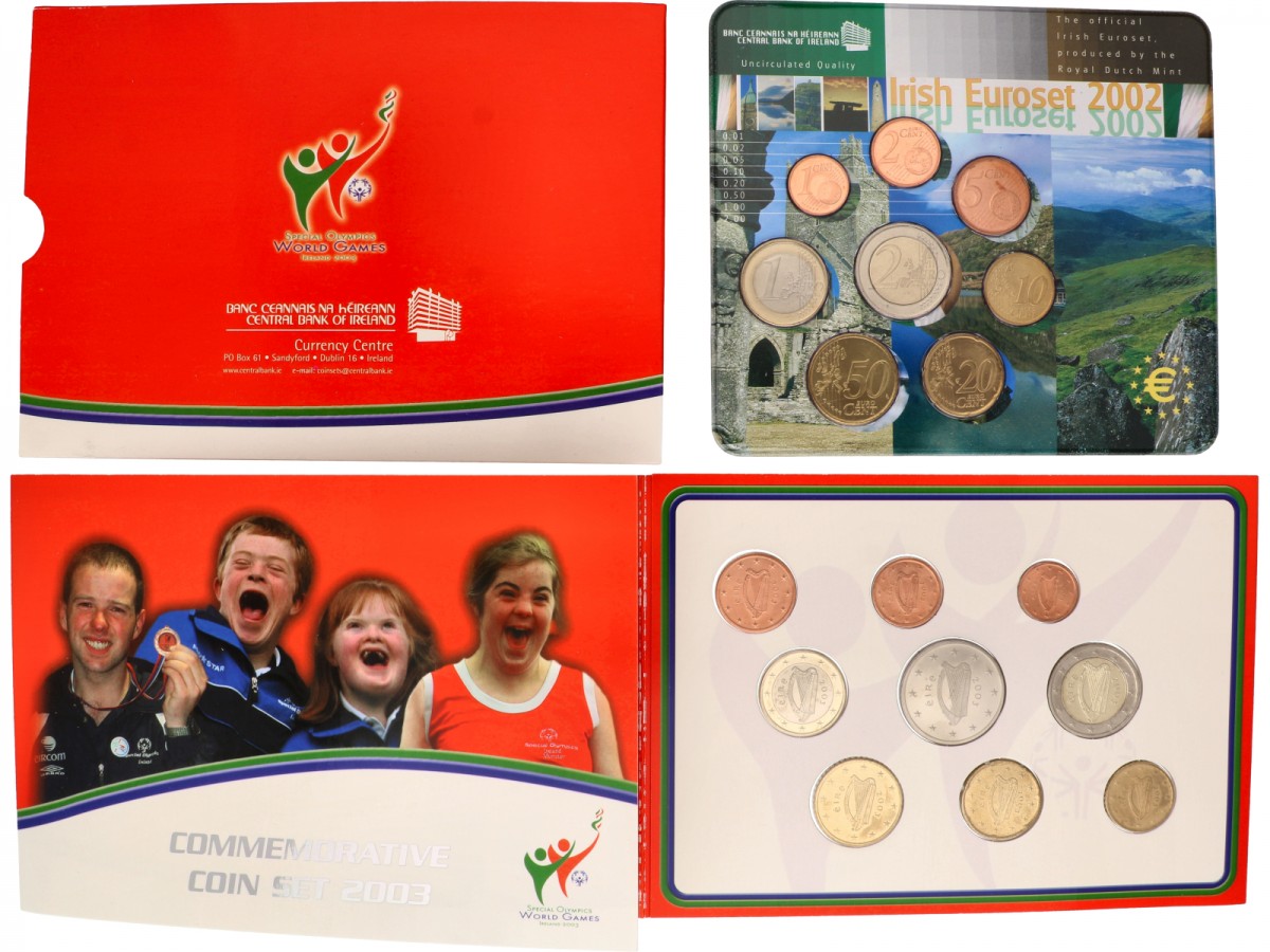 Ireland. Lot (2) Coinsets. 2002-2003.