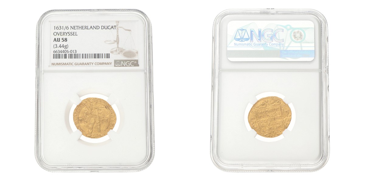 Gouden dukaat. Overijssel. 1631/36. AU 58.