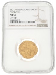 Gouden dukaat. Overijssel. 1631/36. AU 58.