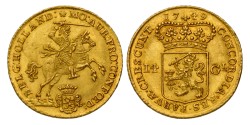 Gouden rijder van 14 gulden. Holland. 1749. MS 65.