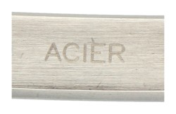 Pequignet geelgouden / stalen schakelarmband.