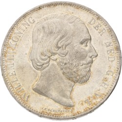 2½ Gulden. Willem III. 1874 met zwaard en schede. MS 63